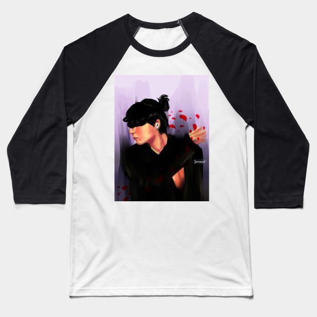 Jungkook Black Swan Baseball T-Shirt by dafforene